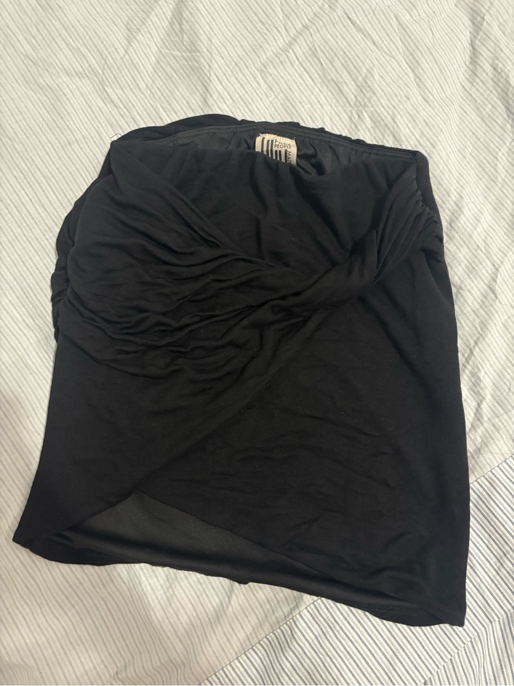 Free People Black Mini Skirt
